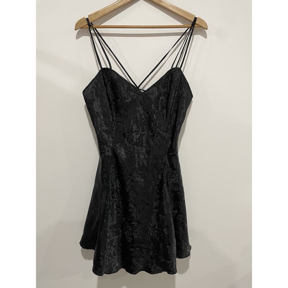 Victoria's Secret Black Satin Robe